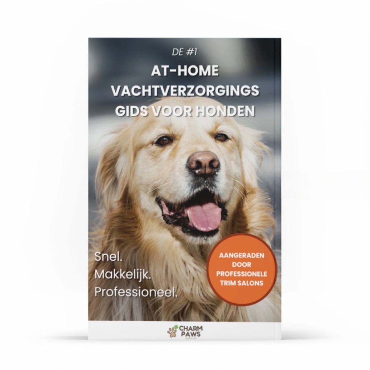 CharmPaws At-Home Dog Coat Care Guide e-book, a helpful gift for pet grooming and grooming tips for dogs.