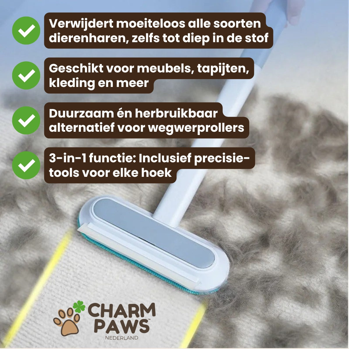 CharmPaws® Herbruikbare Haarbestrijdings Bundel