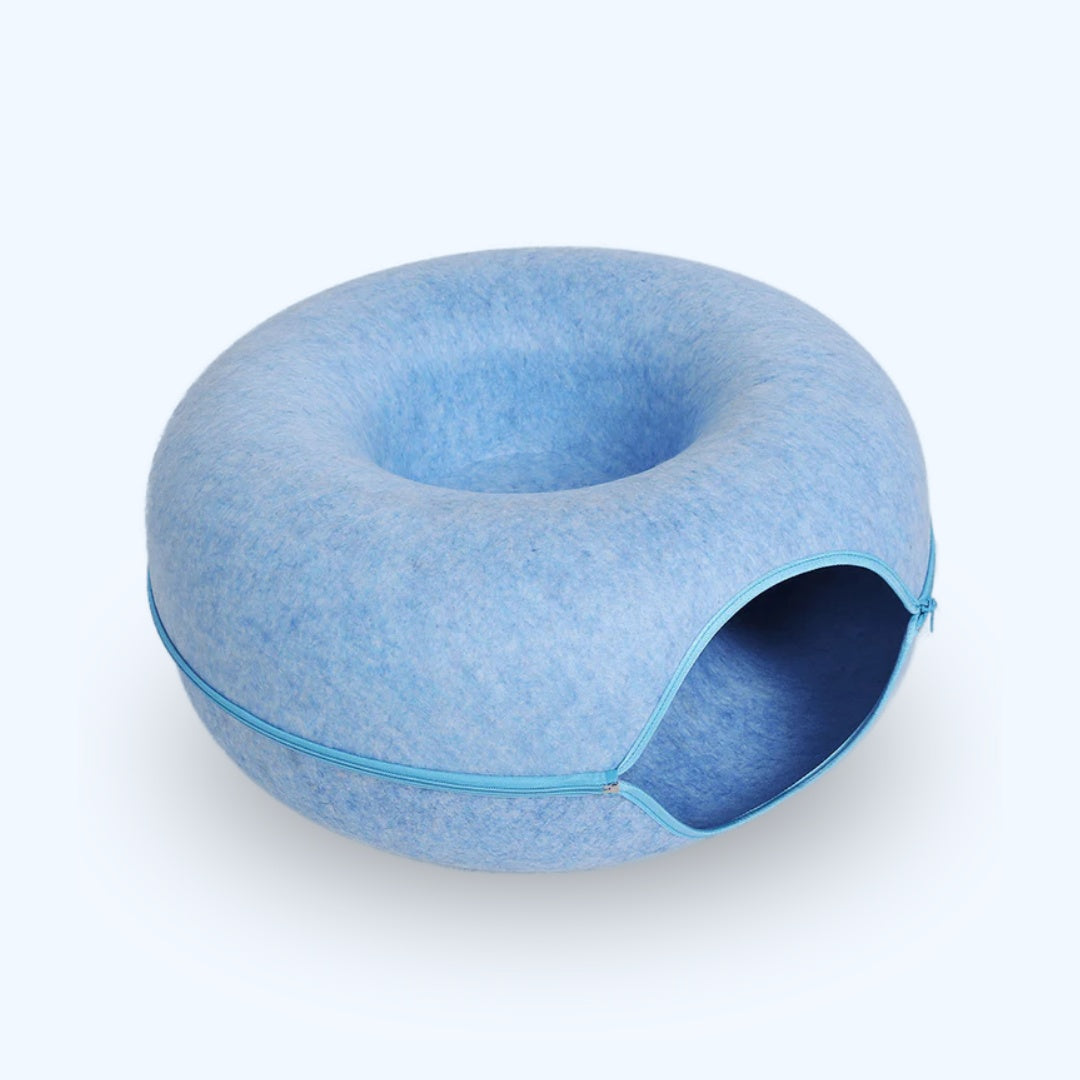 2-in-1 Donut Tunnel Bed voor Katten