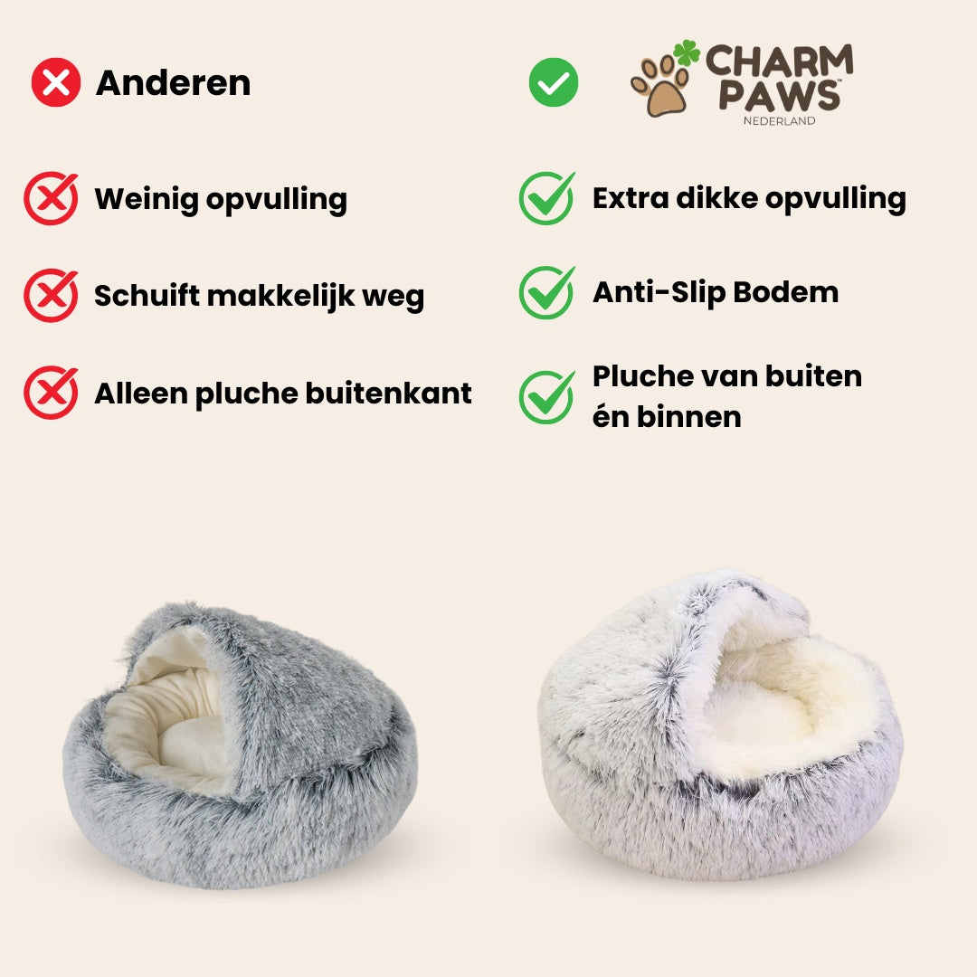 CharmPaws™ Luxe Kalmerend Slaapnest