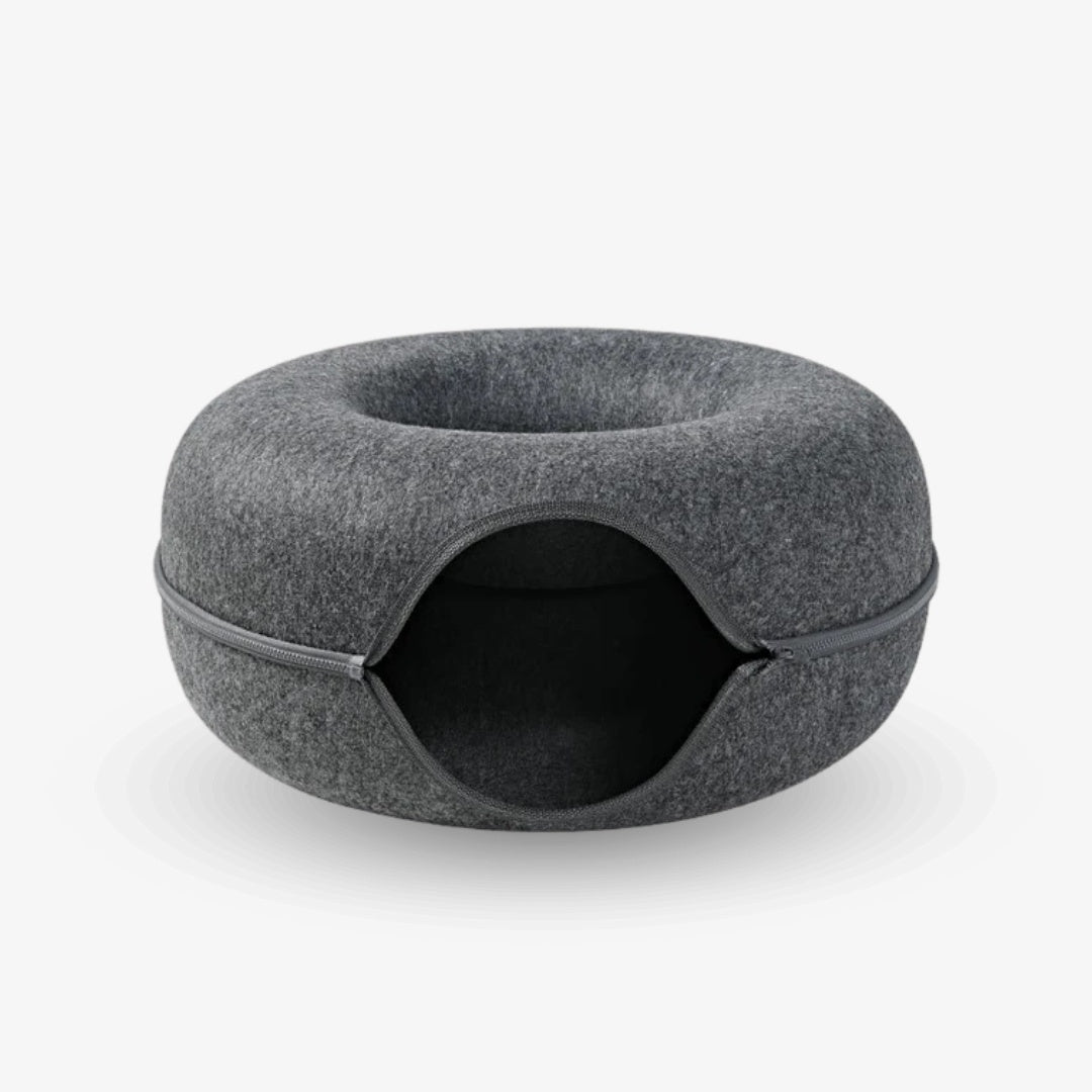 2-in-1 Donut Tunnel Bed voor Katten