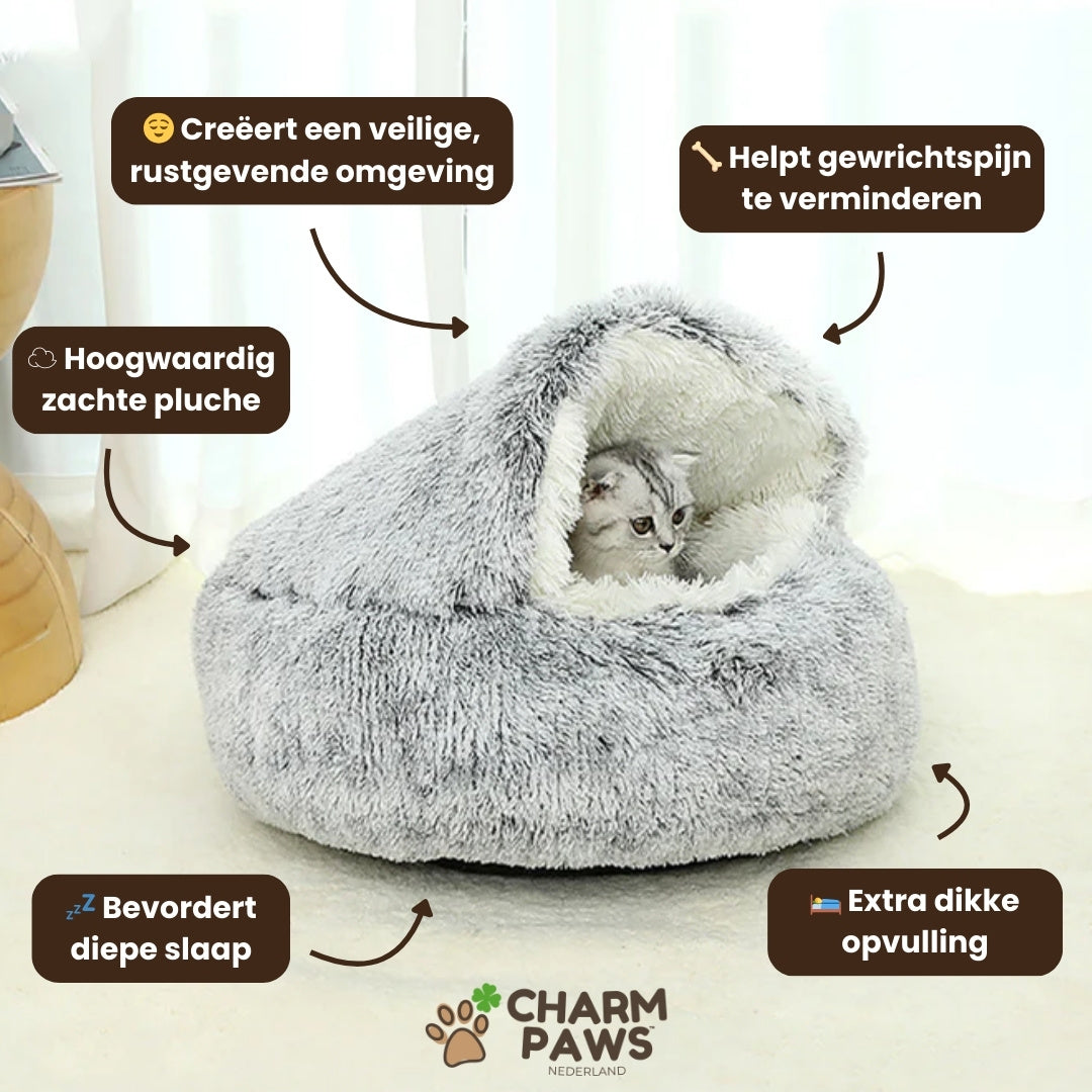 CharmPaws™ Luxe Kalmerend Slaapnest