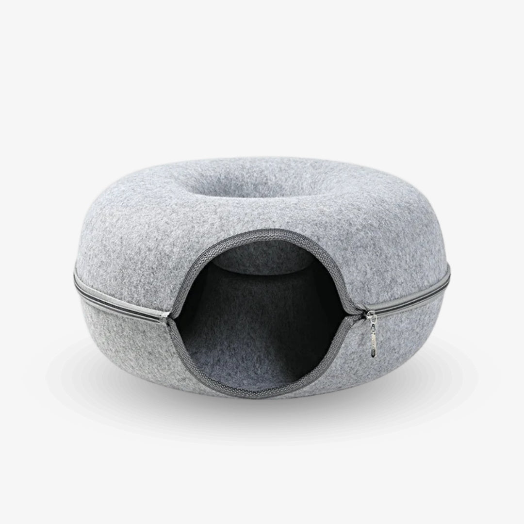 2-in-1 Donut Tunnel Bed voor Katten