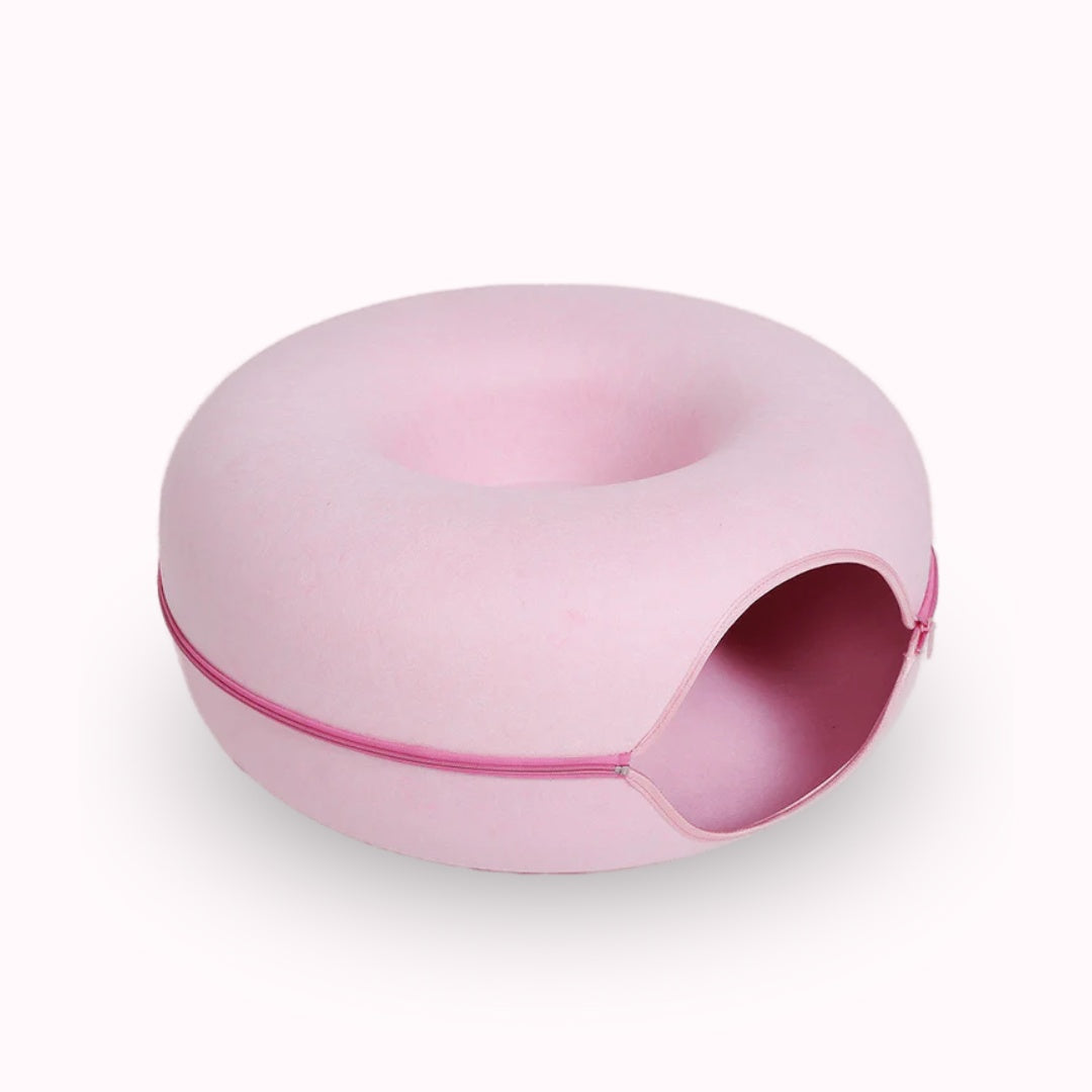 2-in-1 Donut Tunnel Bed voor Katten