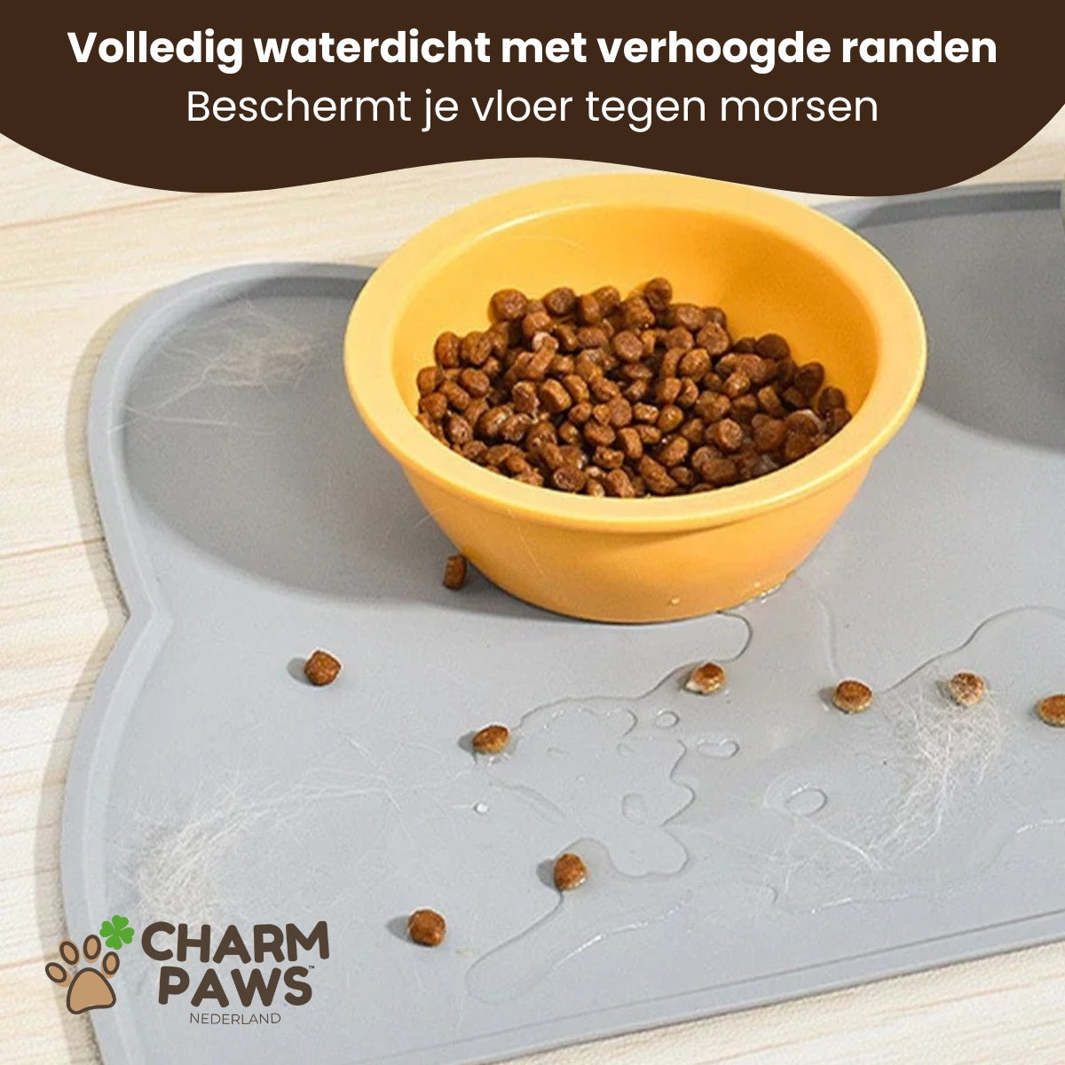 CharmPaws® Katten Placemat - Anti-Slip & Waterafstotend voor Voerbak
