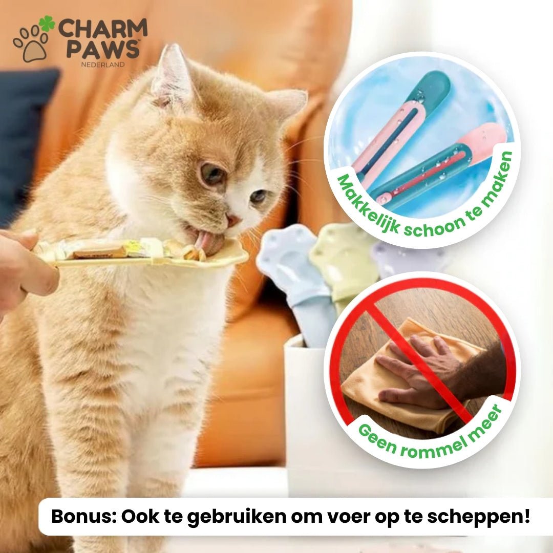 CharmPaws™ Katten Snacks Squeeze Lepel - CharmPaws