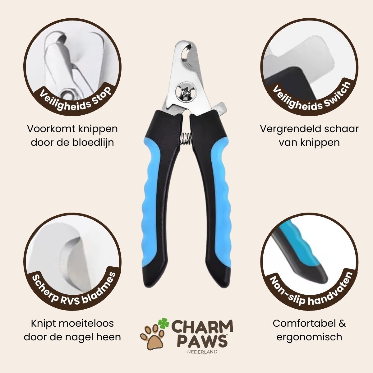 CharmPaws™ Professionele Nageltrimmer - Voor Honden & Katten - CharmPaws