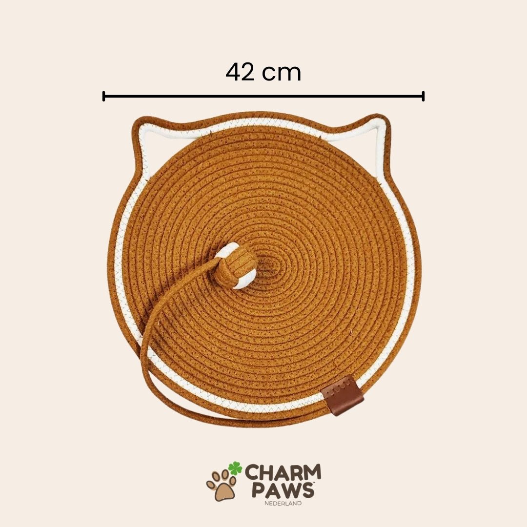 CharmPaws™ Ronde Krabmat met Bal - CharmPaws