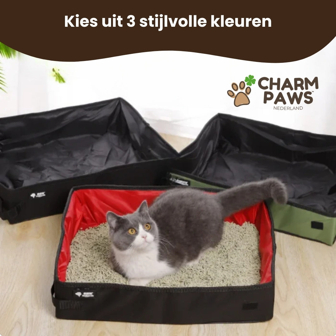 CharmPaws™ Draagbare Kattenbak