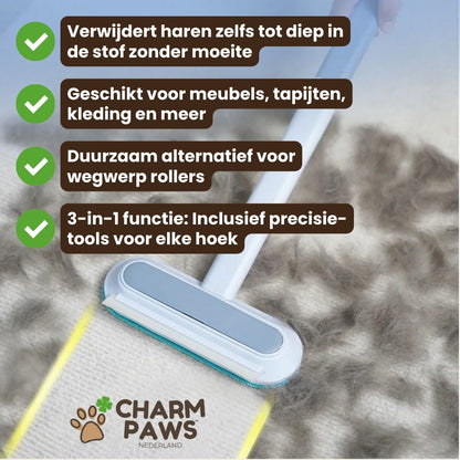 CharmPaws™ MultiSwipe Pro - 3-in-1 Huisdierhaar Verwijderaar