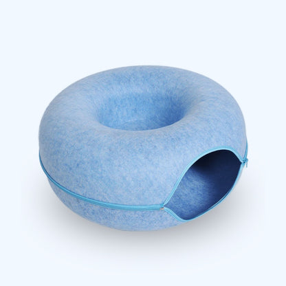 CharmPaws™ 2-in-1 Donut Tunnel Bed voor Katten