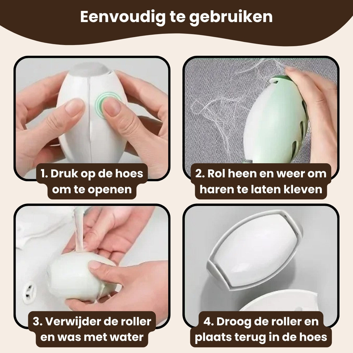 CharmPaws™ FurSwipe - Herbruikbare Pluizenroller voor Huisdierharen