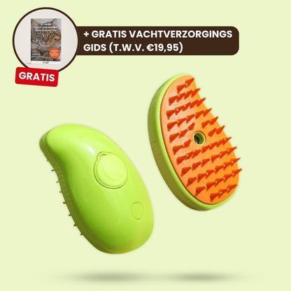 CharmPaws™ Vacht Verfrissende Stoomborstel - Voor Katten & Honden