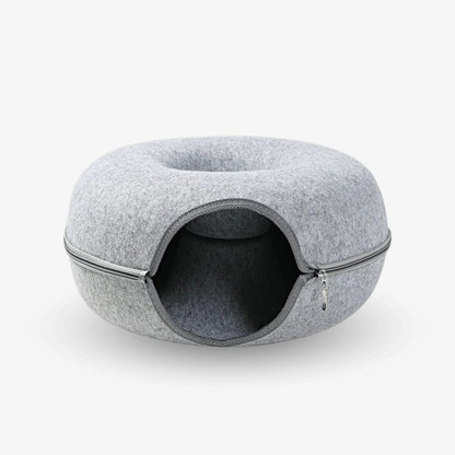 CharmPaws™ 2-in-1 Donut Tunnel Bed voor Katten