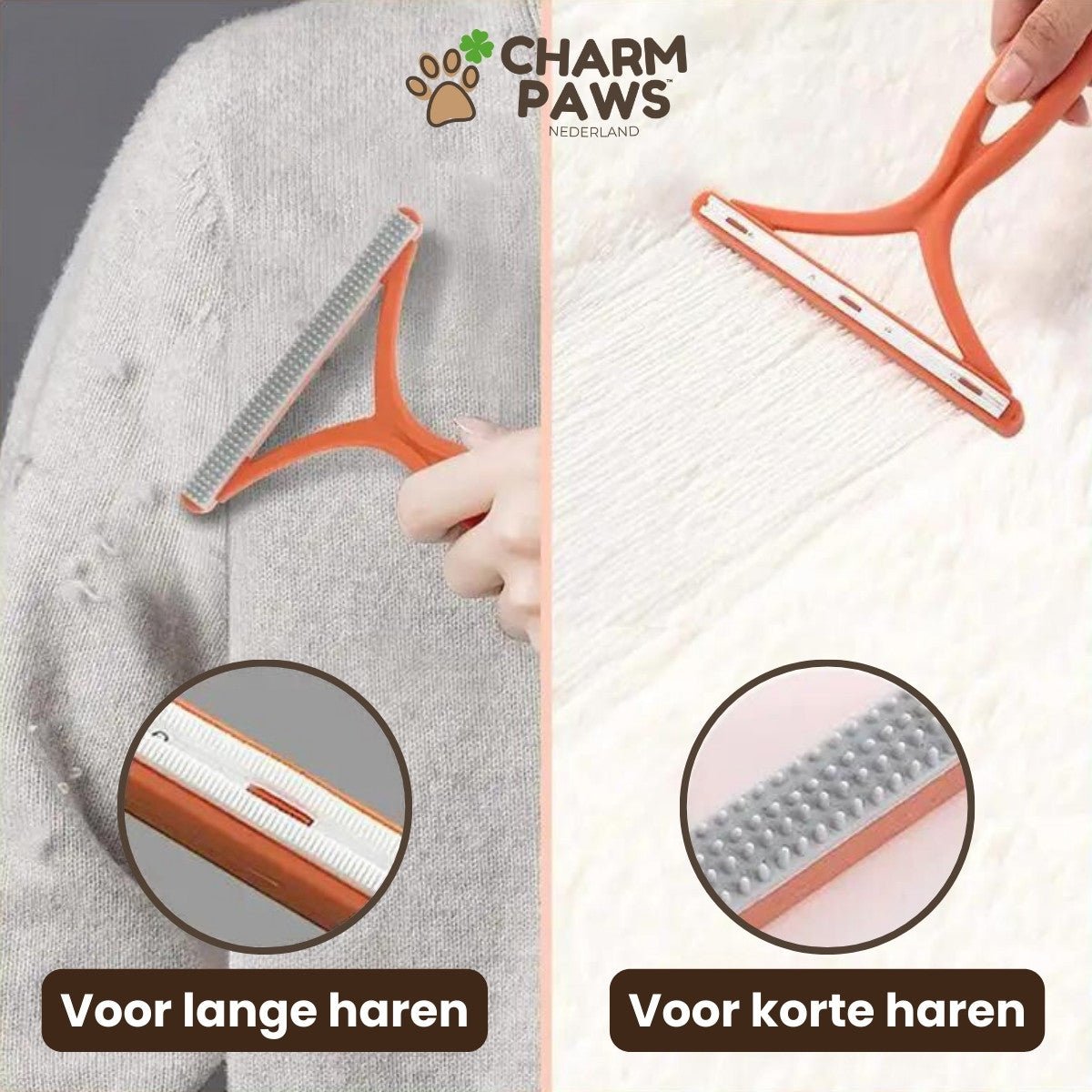 CharmPaws™ Dubelzijdige Huisdierhaar Verwijderaar - CharmPaws