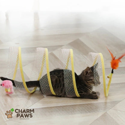 CharmPaws™ Katten Spiraal Speeltunnel - CharmPaws