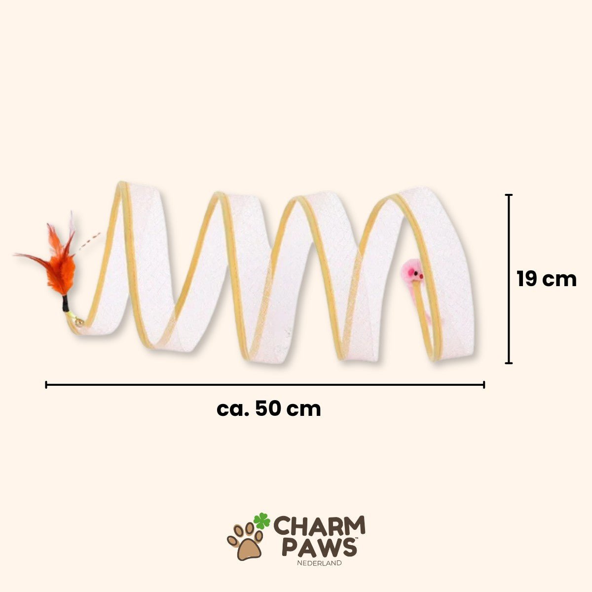 CharmPaws™ Katten Spiraal Speeltunnel - CharmPaws