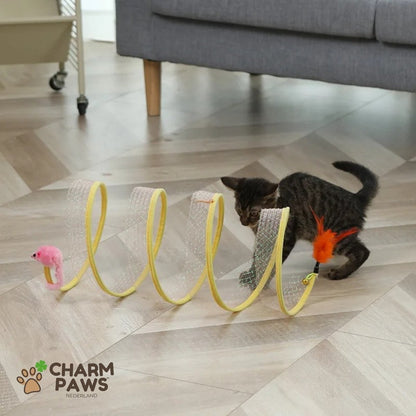 CharmPaws™ Katten Spiraal Speeltunnel - CharmPaws