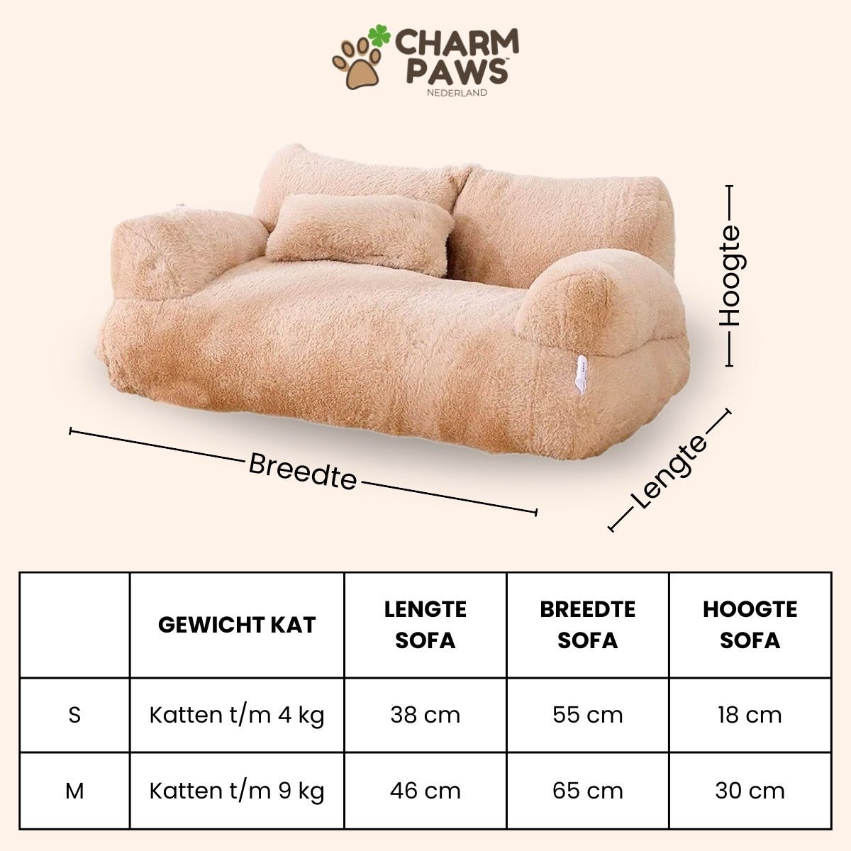 CharmPaws™ Luxe Katten Sofa - CharmPaws