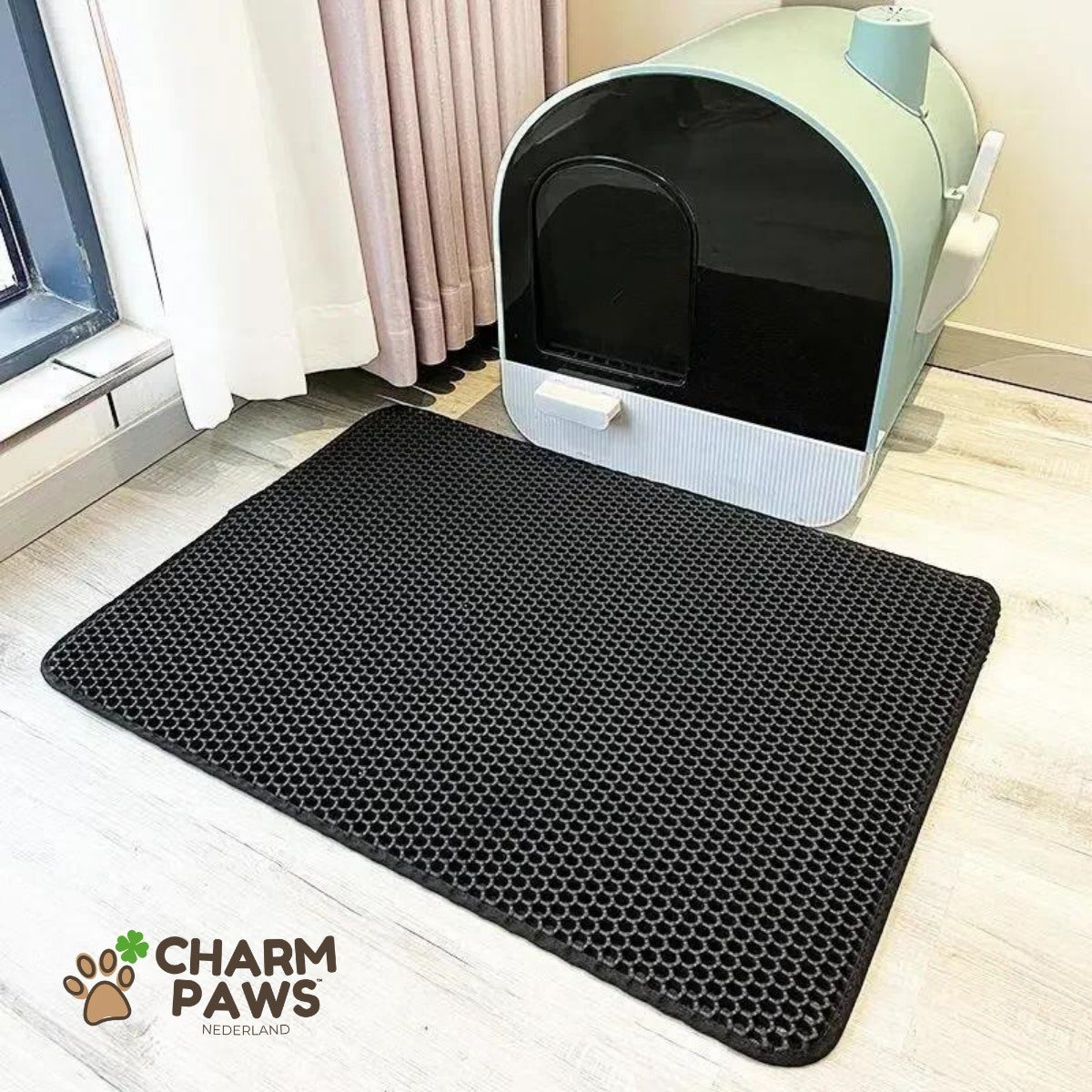 CharmPaws™ XL Kattenbak Mat - CharmPaws