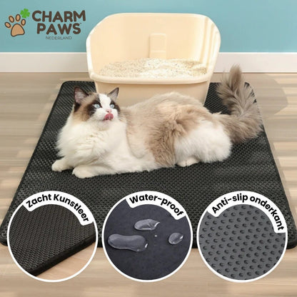 CharmPaws™ XL Kattenbak Mat - CharmPaws