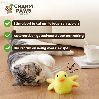 CharmPaws™ Realistische Simulatie Vogel voor Katten - Eend